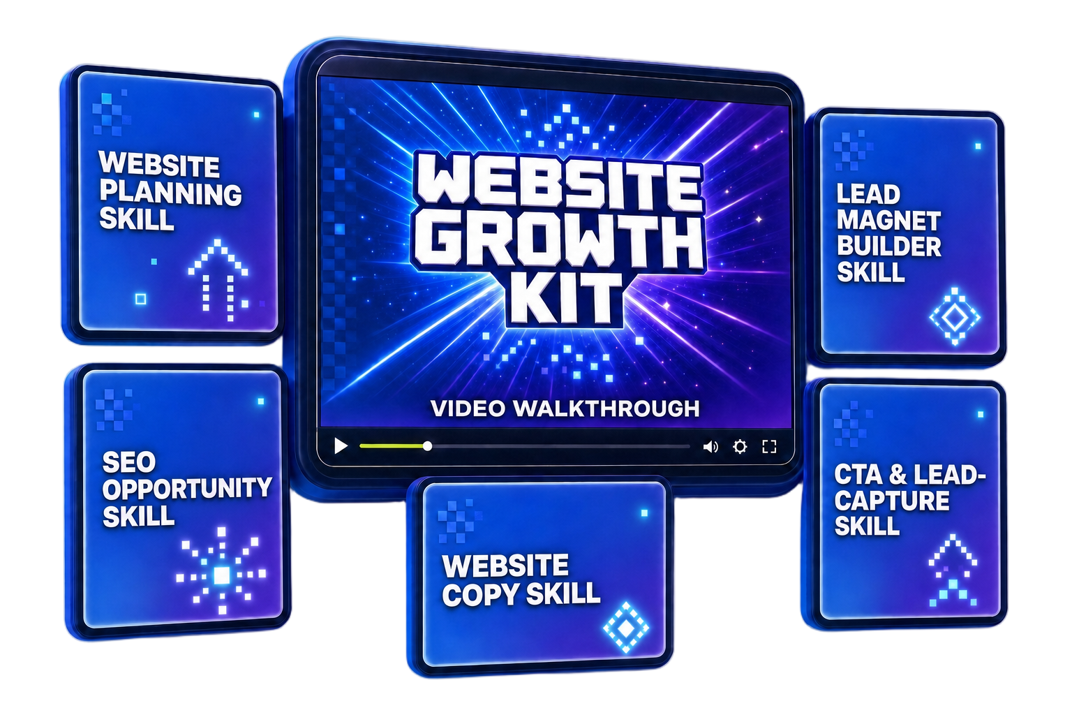 Website Growth Kit complete blue power-up product bundle